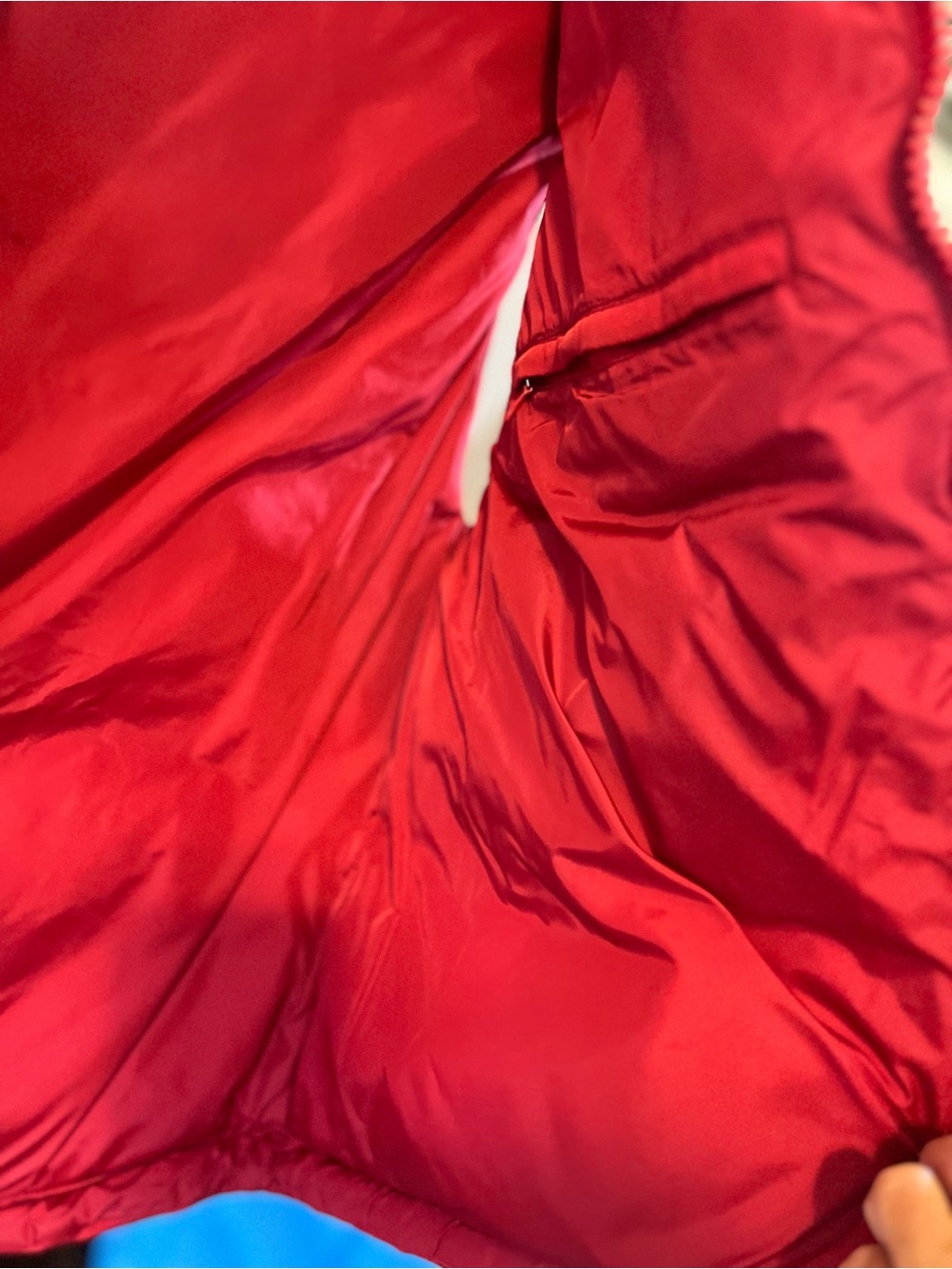 Eddie Bauer Red Puffer Goose  Down Vest - Picture 10 of 14